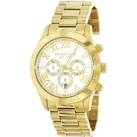 Michael Kors Men's Layton Chronograph Gold Tone Watch MK8214